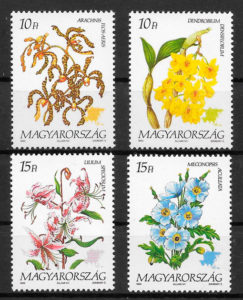 filatelia colección flora Hungría 1993