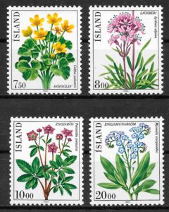 sellos flora Islandia 1983