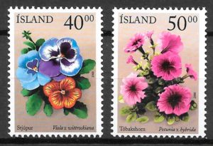 filatelia coleccion flora Islandia 2000