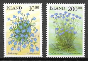 sellos flora Islandia 2002