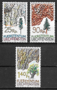 filatelia flora Liechtenstein 1986