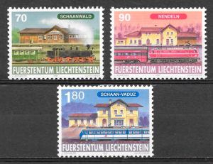 filatelia trenes Liechtenstein 1997