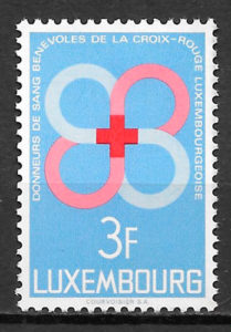 sellos cruz roja 1968 Luxemburgo