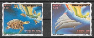 colección sellos fauna México 1982