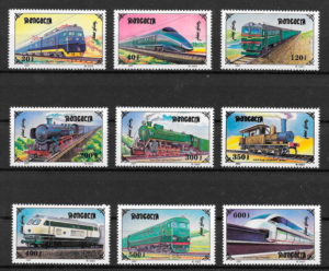 filatelia trenes Mongolia 1992