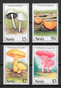 colección sellos setas Nevis 1987