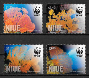 sellos wwf Niue 20012