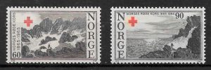 filatelia colección cruz roja Noruega 1965