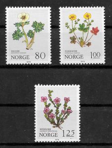 sellos flora Noruega 1979