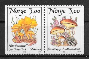 sellos setas Noruega 1989