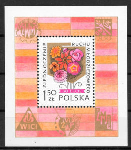 filatelia flores Polonia 1978