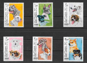 sello coleccion perros Somalia 1997