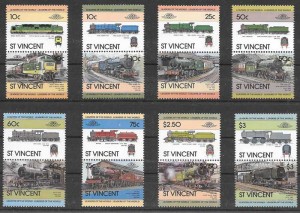 sellos St Vincent 1983 trenes