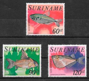 filatelia fauna surinam 1978