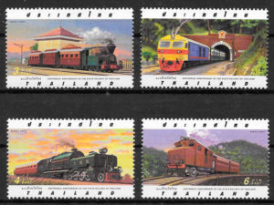 sellos trenes Tailandia 1997