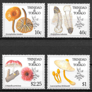 colección sellos setas Trinidad y Tobago 1990