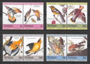 colección sellos fauna Tuvalu 1985