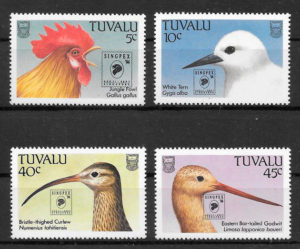 colección sellos fauna Tuvalu 1994