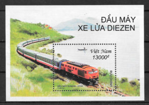 filatelia trenes Viet Nam 2001