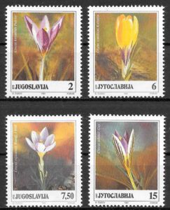 sellos flora Yugoslavia 1991