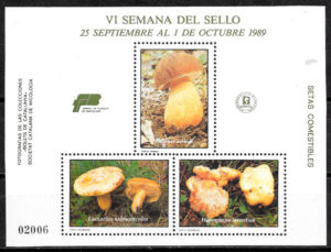 coleccion sellos setas Cataluna 1989