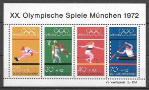 sellos olimpiadas Alemania 1972