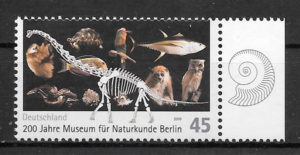 filatelia colección dinosaurios Alemania 2010