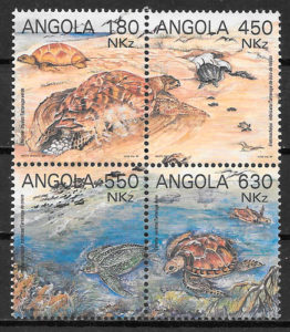 sellos fauna Angola 1993