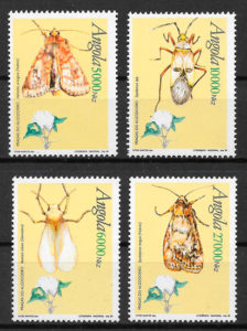 filatelia colección fauna Angola 1994