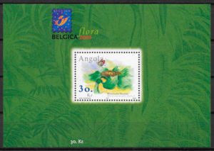 colección sellos flora Angola 2001