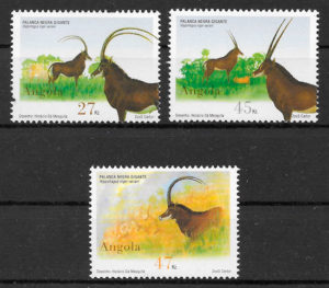 filatelia colección fauna Angola 2003