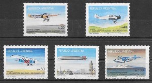 Sellos Argentina 1985 aviones