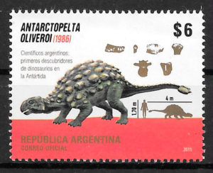 sellos animañles prehistóricos Argentina 2015