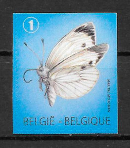 sellos mariposas belgica 2012