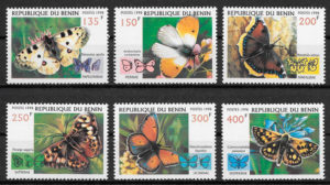 sellos mariposas Benin 1998