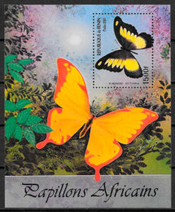 sellos mariposas Benín 2001