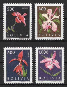 sellos flora Bolivia 1962