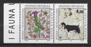 sellos fauna y flora Bosnia Herzegovina Herceg Bosna 1994