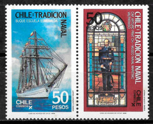 filatelia transporte Chile 1988