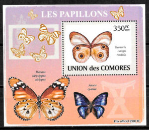 sellos mariposas Comores 2009