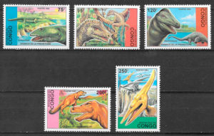 selos dinosaurios Congo 1993