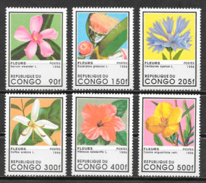 filatelia flora Congo 1996