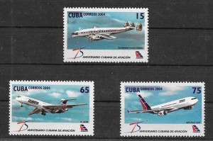 aviones cubanos en vuelo 2004