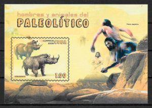 colección sellos dinosaurios Cuba 2008