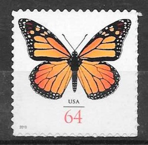 colección sellos mariposas USA 2010