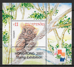 colección sellos fauna y flora Filipinas 2001