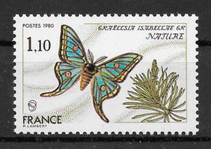 filatelia mariposa Francia