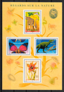 colección sellos fauna y flora Francia 2000