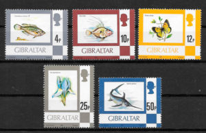 filatelia fauna y flora Gibraltar 1981