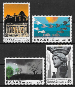 sellos flora y fauna Grecia 1977